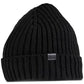 Gorro de malha com blocos de cores divididos Kenneth Cole Reaction masculino, preto, tamanho regular