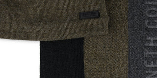 Cachecol e gorro listrado masculino Kenneth Cole Reaction, verde, tamanho regular