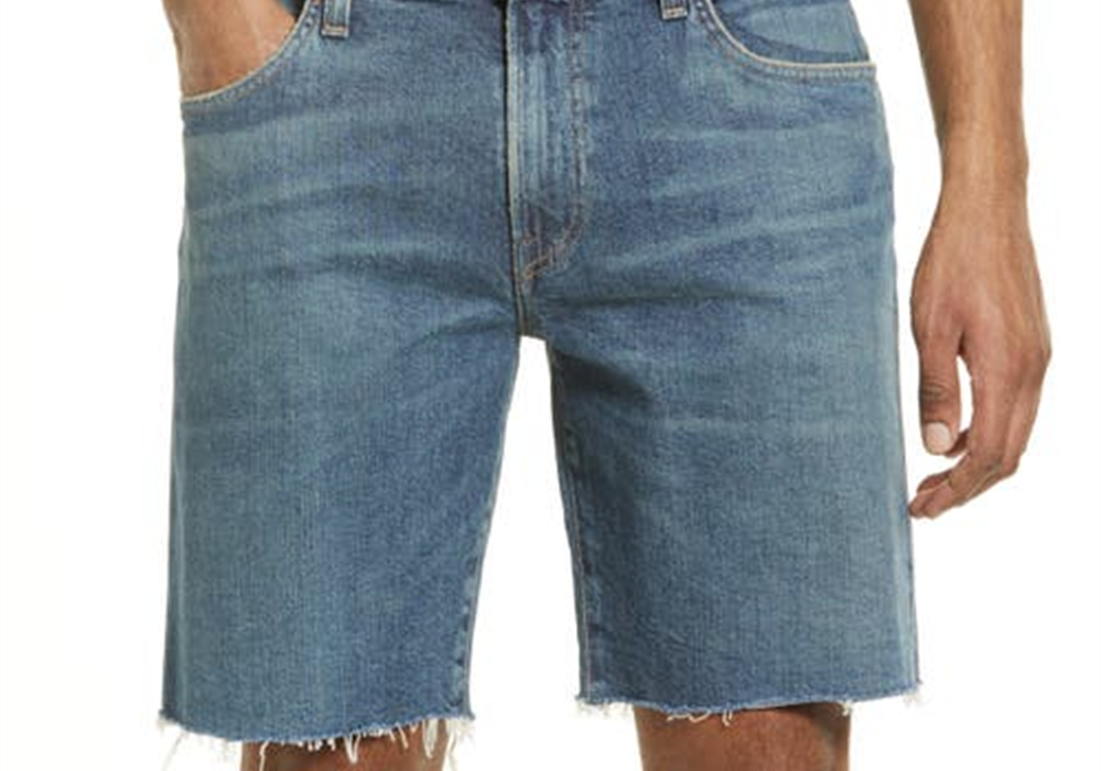 Shorts jeans Citizens Of Humanity Adler Revel tamanho 36 masculino com bainha crua