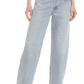 Calça jeans AGOLDE de algodão orgânico com cós quebrado e cintura super alta, tamanho 27, tamanho Sideline