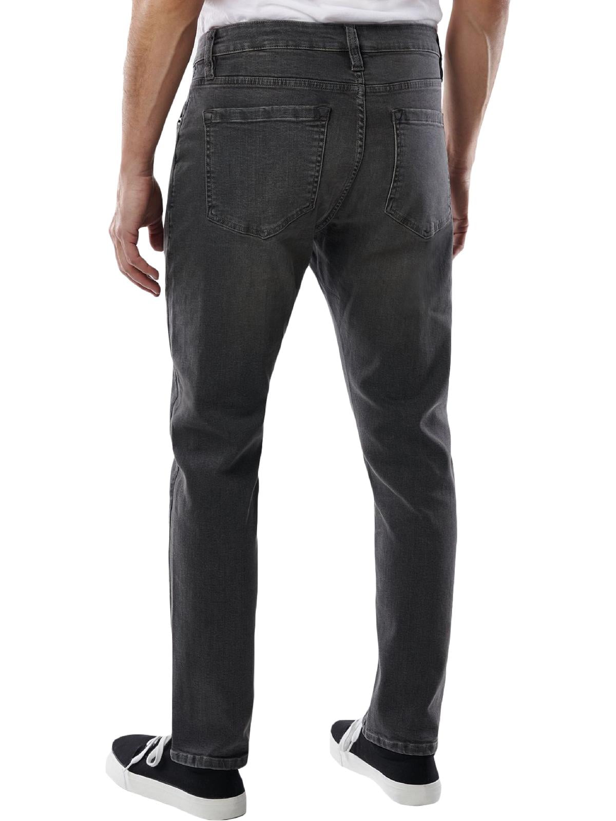 Calça Jeans Lazer Masculina Slim Fit Stretch Cinza Tamanho 30X30