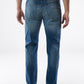 Calça Jeans Lazer Masculina Straight Fit Stretch Azul Tamanho 34X30