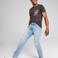 E agora esta calça jeans Lefferts Slim Fit Stretch Masculina Azul