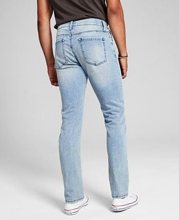 E agora esta calça jeans Lefferts Slim Fit Stretch Masculina Azul Tamanho 30