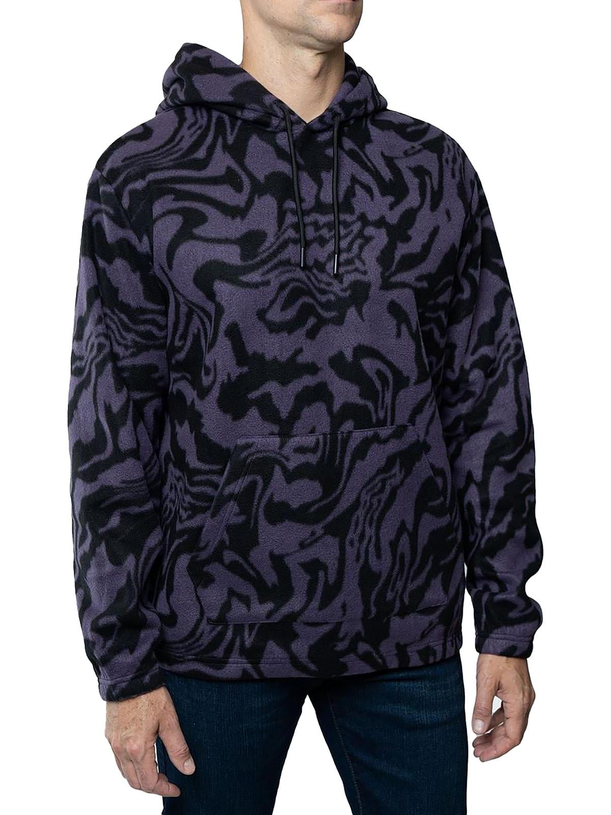 Moletom com capuz masculino Lazer Polar Fleece roxo