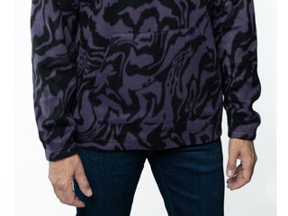 Moletom com capuz masculino Lazer Polar Fleece roxo tamanho médio