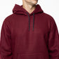 Moletom com capuz masculino Lazer Polar Fleece vermelho