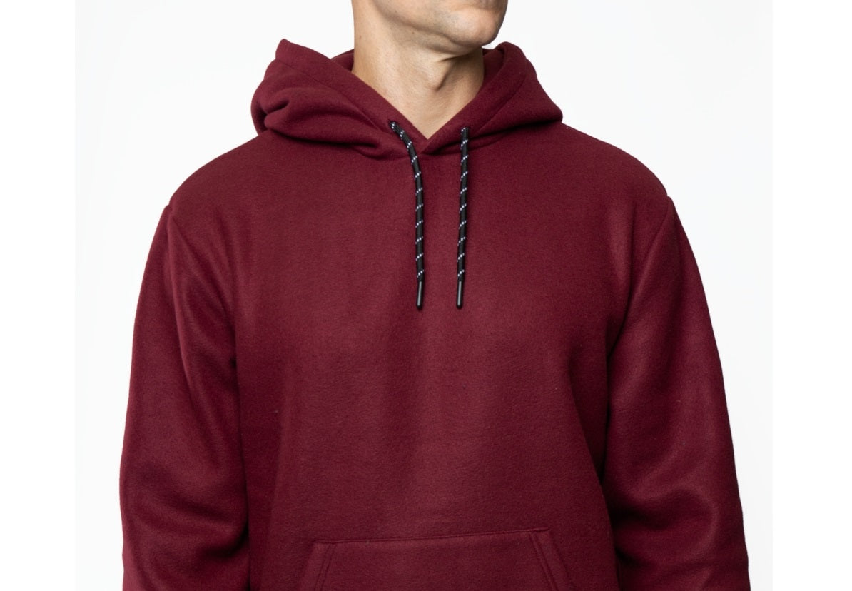 Moletom com capuz masculino Lazer Polar Fleece vermelho