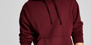 E agora este moletom masculino de lã com capuz vermelho tamanho X-G