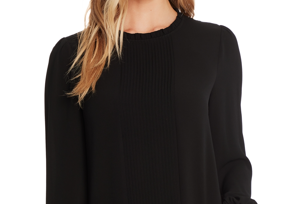 cece-womens-pink-long-sleeve-smocked-cuff-blouse-medium-size