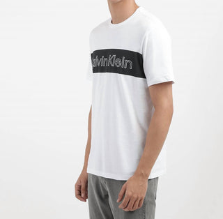 Calvin Klein - Camiseta com logotipo icônico em bloco