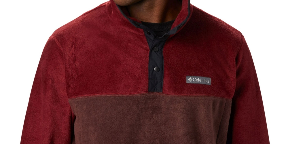 Columbia Steens Mountain Half Snap Fleece Masculino Marrom Tamanho Médio