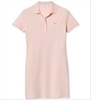 Vestido polo piquê elástico slim fit da Lacoste, tamanho P