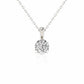 Diana M Jewels - Pingente solitário de diamante de laboratório de 3,00 cts