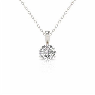 Diana M Jewels - Pingente solitário de diamante de laboratório de 3,00 cts