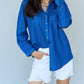 Doublju - Denim Button Down Shirt Top