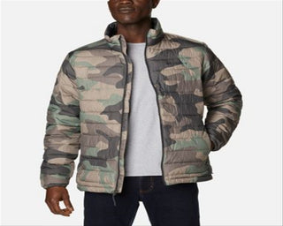 Jaqueta Columbia Powder Lite impermeável masculina tamanho XG S/S