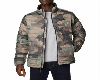 Jaqueta Columbia Powder Lite impermeável masculina tamanho XG S/S