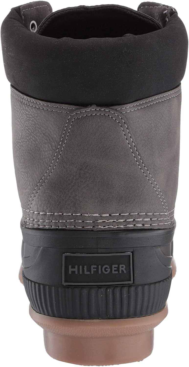 Tommy Hilfiger Colins 2 Botas Duck Impermeáveis ​​Masculinas Cinza Tamanho 12 M