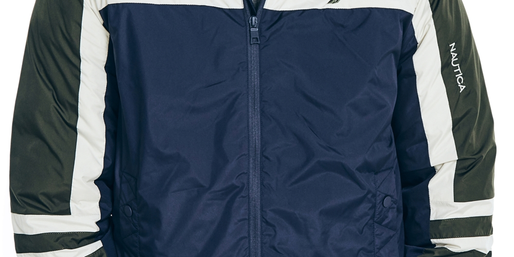 Jaqueta masculina Nautica Sustainably Crafted Tempasphere Colorblocked Azul Tamanho XX-G