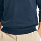 Suéter Nautica Masculino Navtech Performance Classic Fit Solid com zíper de um quarto, azul, tamanho XXX-G