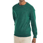 Suéter masculino Nautica mesclado, manga comprida, gola redonda, verde, tamanho XX-G