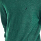 Suéter masculino Nautica mesclado, manga comprida, gola redonda, verde, tamanho XX-G