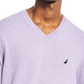 Suéter Nautica Masculino Navtech Performance Classic Fit Gola V Macia Roxo Tamanho XXX-G