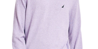 Suéter Nautica Masculino Navtech Performance Classic Fit Gola V Macia Roxo Tamanho XXX-G