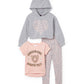 Conjunto de 3 peças com estampa de leopardo para meninas da Limited Too Toddler em vários tamanhos 2T-4T - Variação de cor