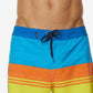 Calções de banho O'Neill Four Square Stripe para homem, azul, tamanho 36