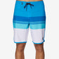 Calções de banho O'Neill Four Square Stripe para homem, azul, tamanho 28