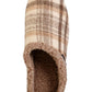 Chinelo Isotoner Masculino Xadrez com Capuz Bege