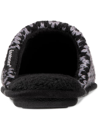 Chinelo masculino Isotoner Wallace Fair Isle Clog preto