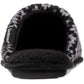Chinelo masculino Isotoner Wallace Fair Isle Clog preto