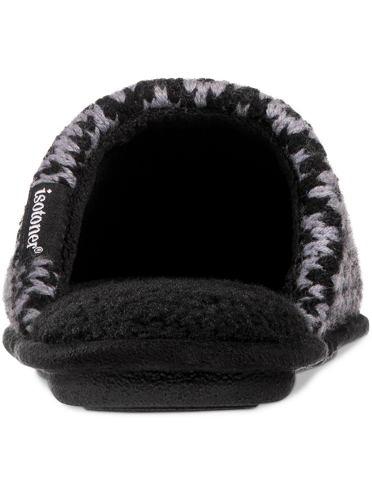 Chinelo masculino Isotoner Wallace Fair Isle Clog preto
