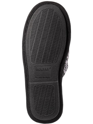 Chinelo masculino Isotoner Wallace Fair Isle Clog preto