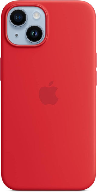 Capa de silicone com MagSafe para Apple iPhone 14 - Vermelha