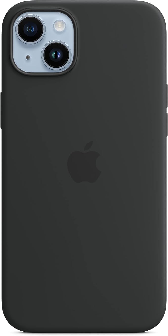 Capa de silicone com MagSafe para Apple iPhone 14 Plus - Meia-noite