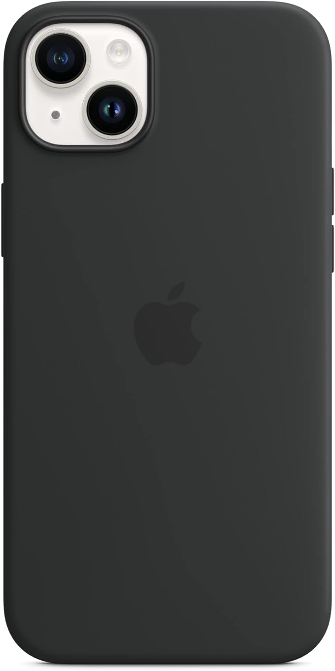 Capa de silicone com MagSafe para Apple iPhone 14 Plus - Meia-noite