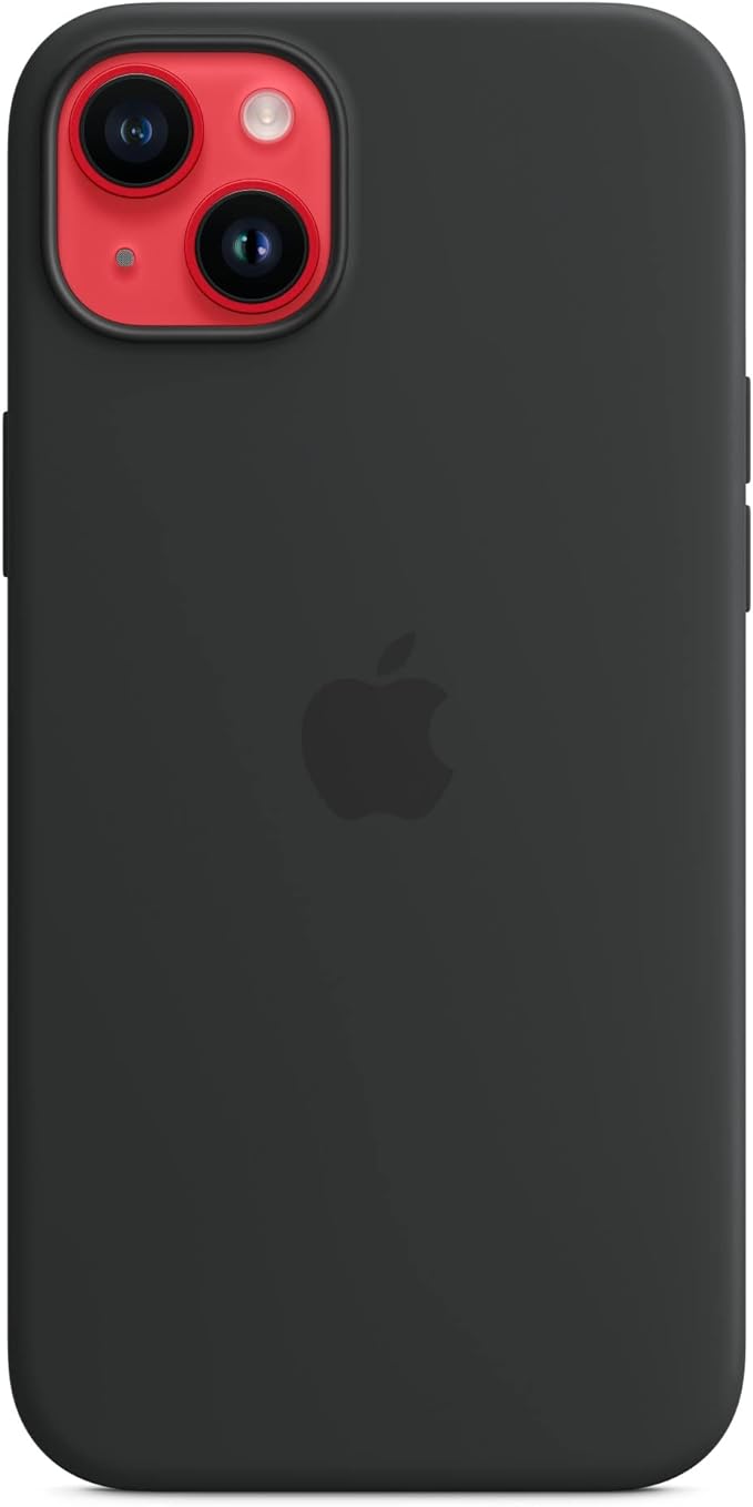 Capa de silicone com MagSafe para Apple iPhone 14 Plus - Meia-noite