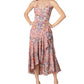 Vestido envelope floral Salomé feminino Dress The Population rosa tamanho X-Grande