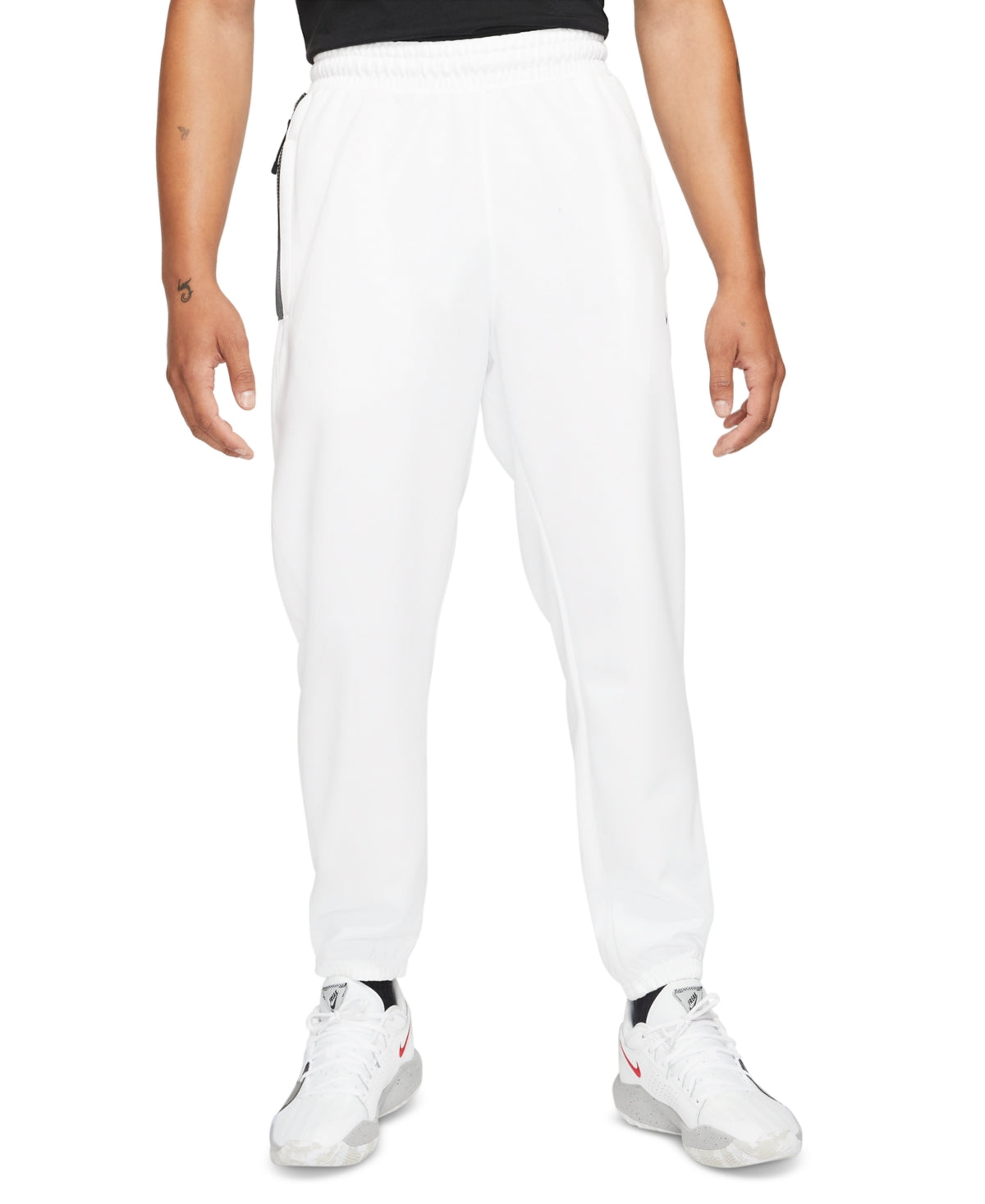 Calça de basquete Nike Spotlight masculina, branca, tamanho extragrande
