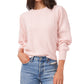 1.STATE Women's Variegated Cables Crew Sweater Pink Size Medium