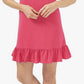 Vestido feminino CeCe com mangas esvoaçantes e babados, rosa, tamanho médio