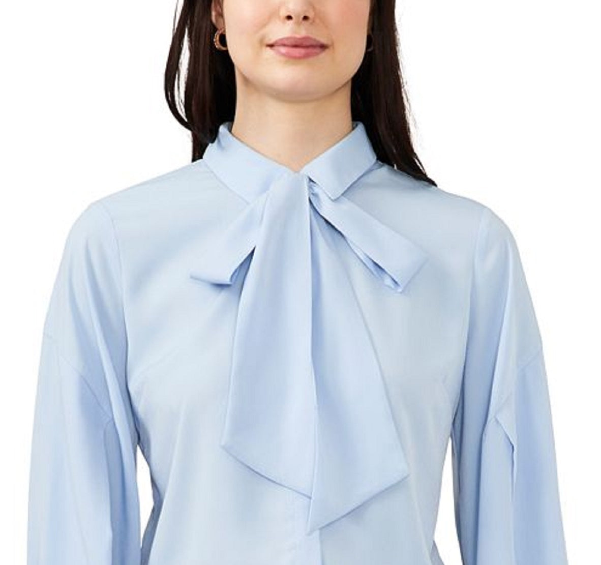 Blusa Camille Amarrada com Decote Azul Riley &amp; Rae Feminina Tamanho Médio