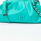 Bolsa transversal Badgley Mischka verde com contas
