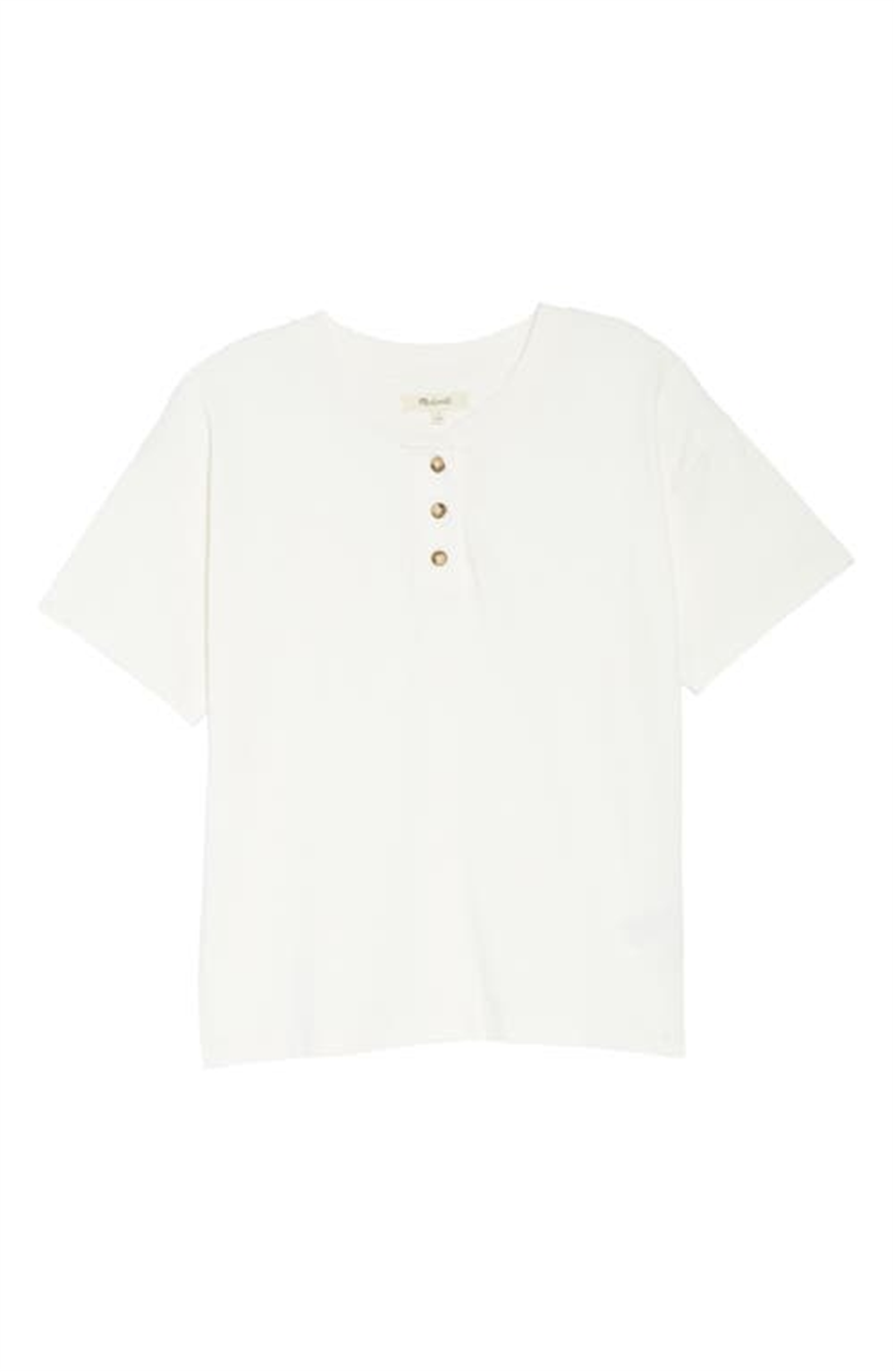 Camiseta Madewell Parkview Henley em azul farol tamanho grande