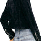 Jaqueta de veludo Dusk Till Dawn para mulheres Free People, preta, grande