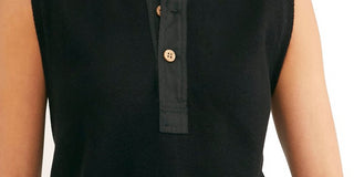 Body Peek Aye Henley Feminino Free People Preto Tamanho X-S
